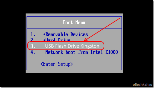Boot menu выбор usb flash drive для загрузки Boot menu выбор usb flash drive для загрузки